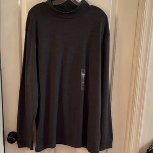 Club Room Black Long Sleeve Shirt